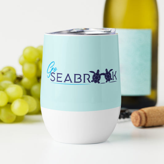 Go Seabrook - Turtles - Wine / Beverage Tumbler